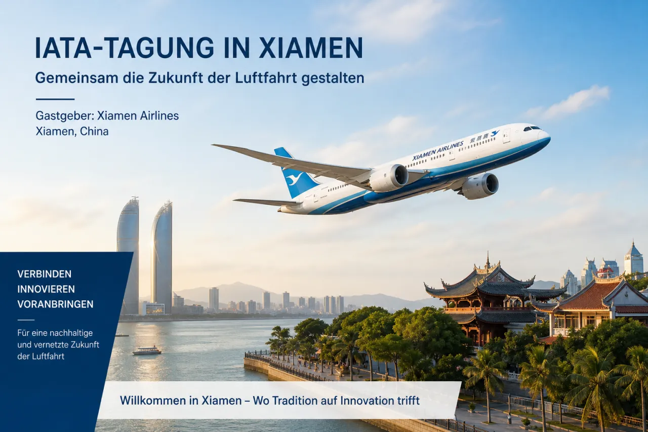 Xiamen Airlines und IATA-AGM 2027 in Xiamen als Branchentreffen angekündigt