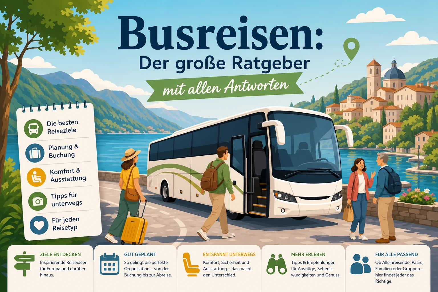 Busreisen: Der große Ratgeber mit allen Antworten