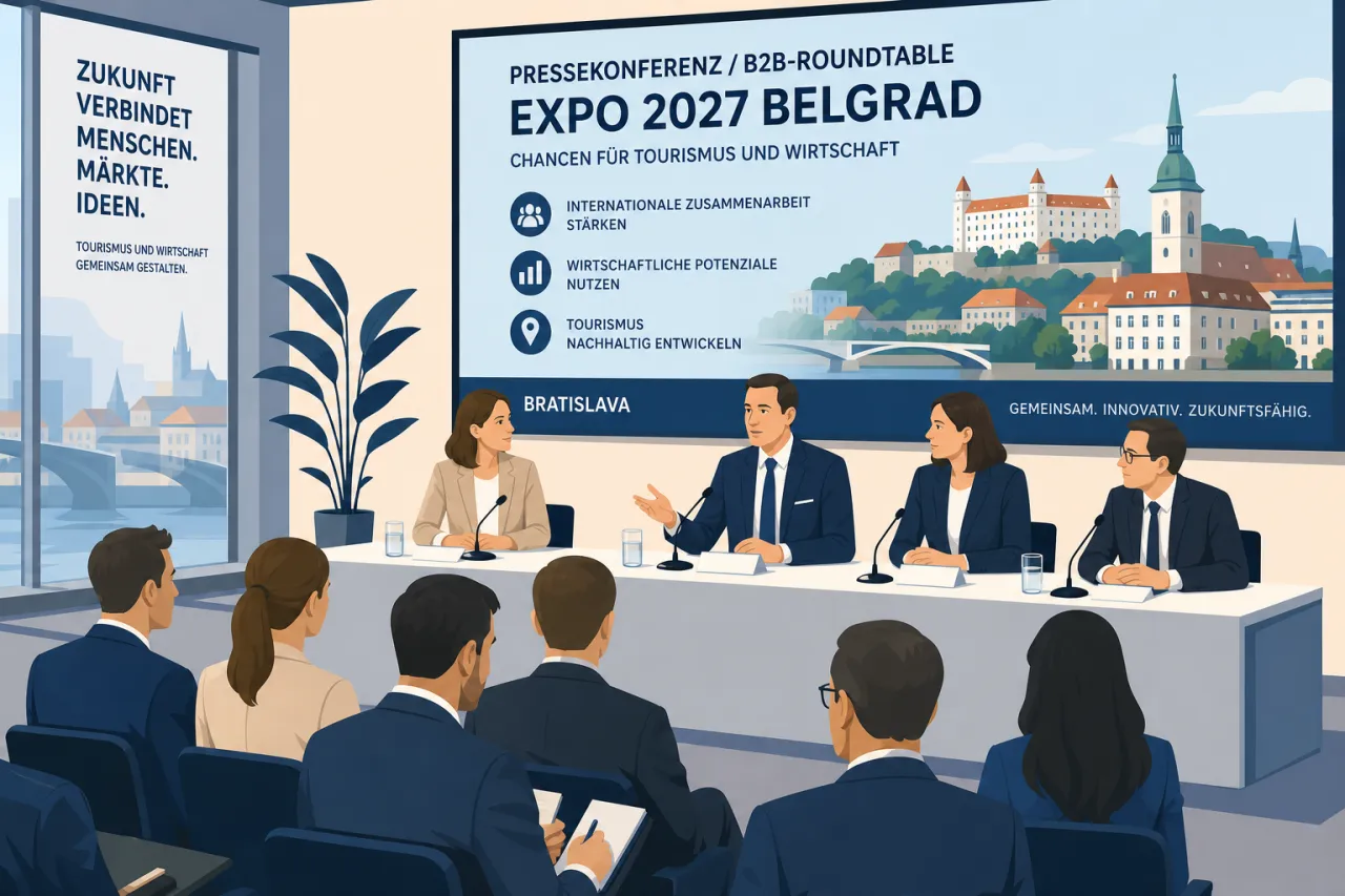 EXPO 2027 Belgrad Roadshow in Bratislava mit Gesprächsrunde zu Serbien und Tourismus
