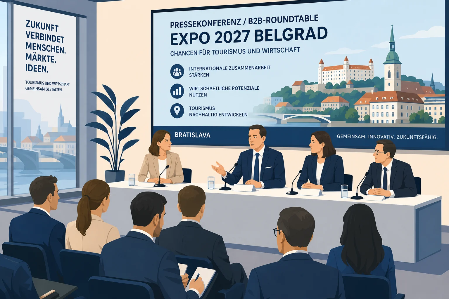 EXPO 2027 wirbt in Bratislava für Serbien
