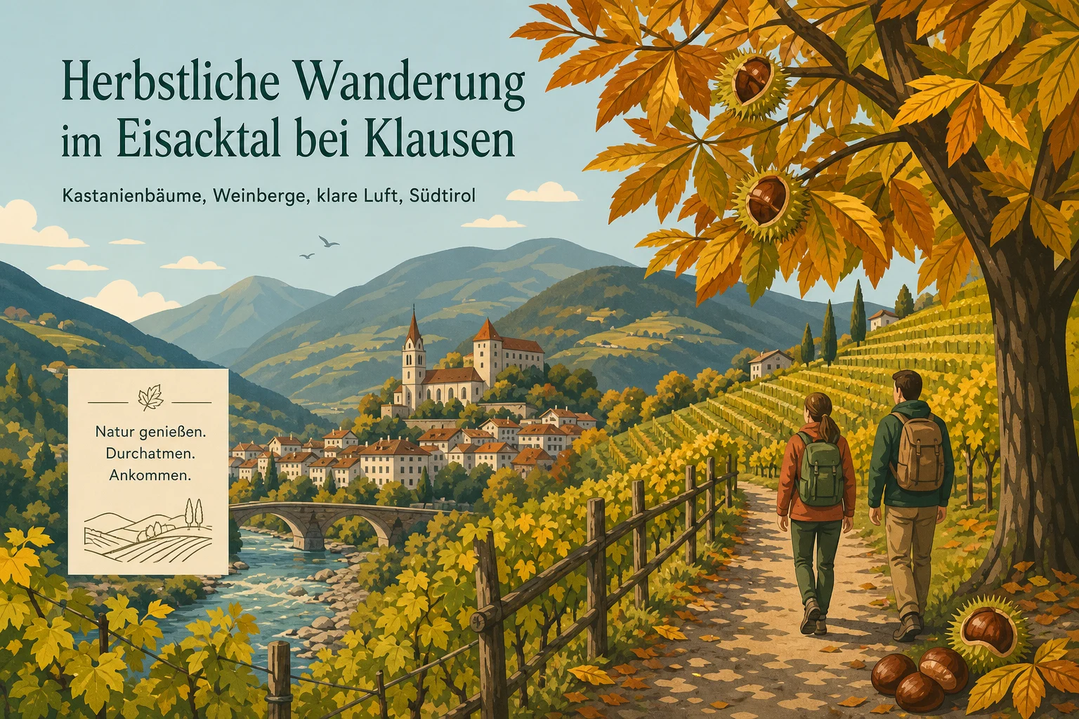 Herbst in Klausen: Kastanien, Wein und Törggelen