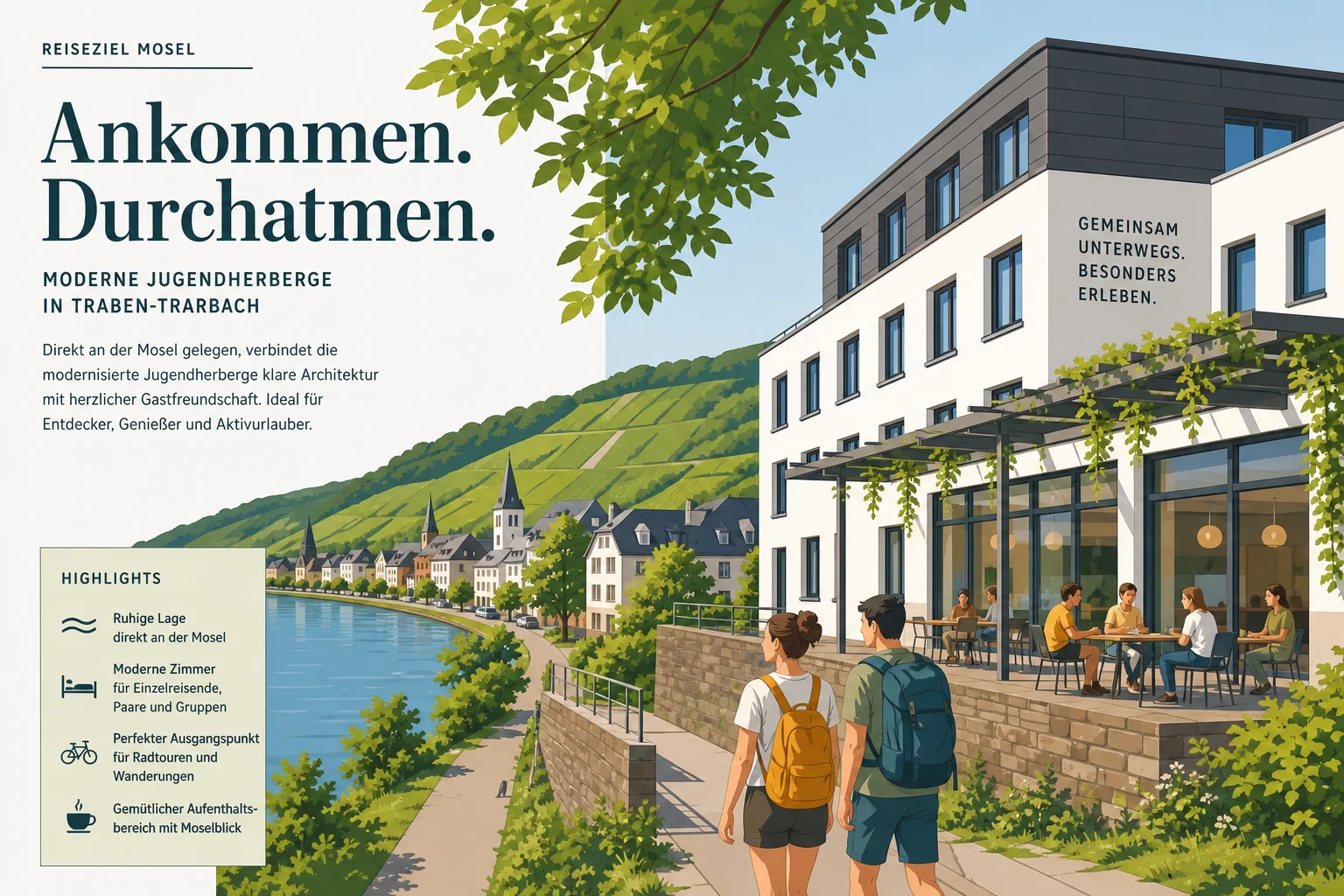 Jugendherbergen in Rheinland-Pfalz und Saarland bleiben stabil