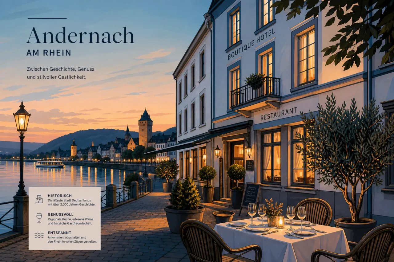 PURS-Hotel und weitere RD-Unique-Places-Häuser in Andernach am Rhein
