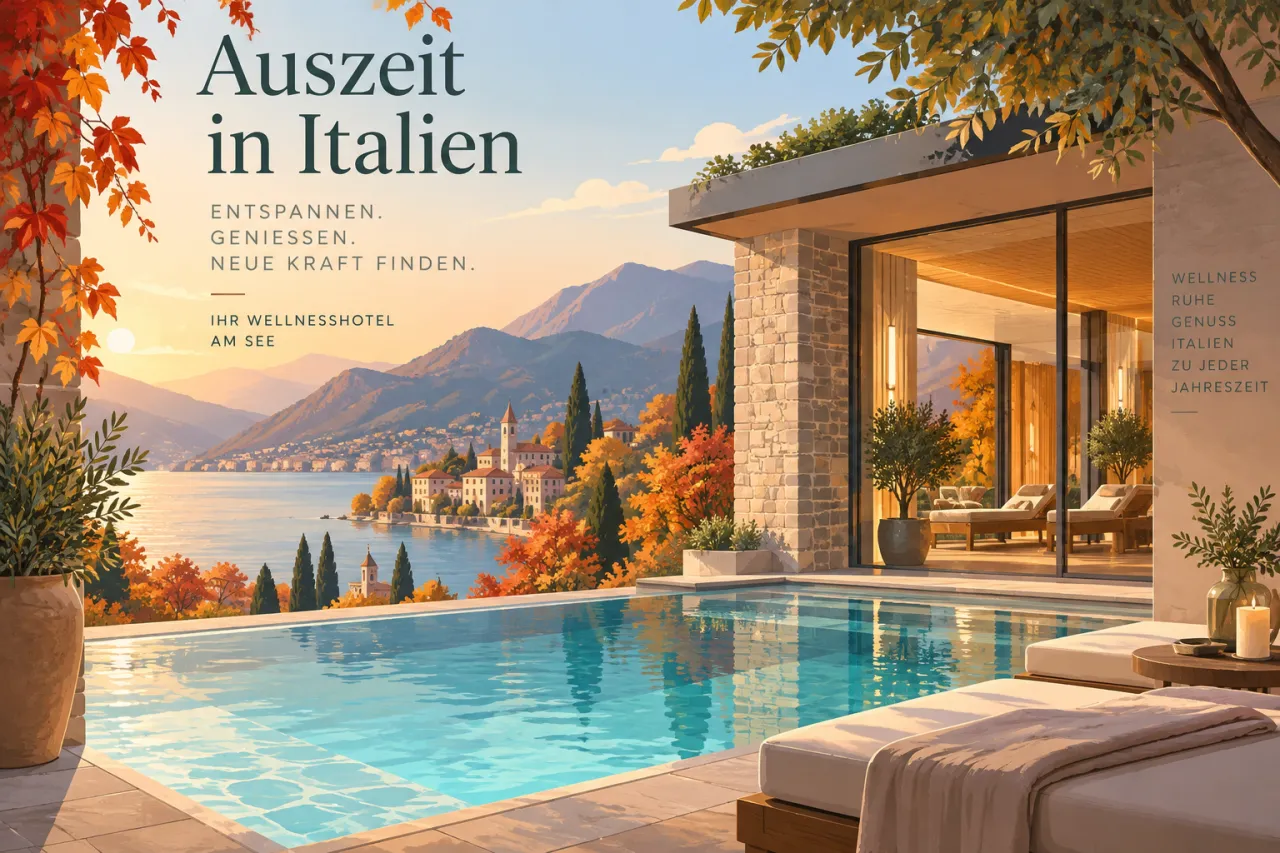 Wellnesshotel in Italien mit Spa, Pool und ruhiger Herbststimmung