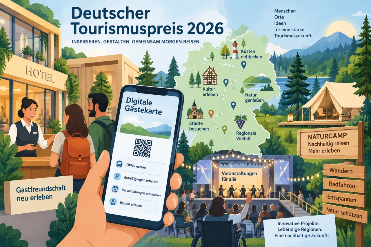 Deutscher Tourismuspreis 2026: Diese 5 Projekte sind im Finale