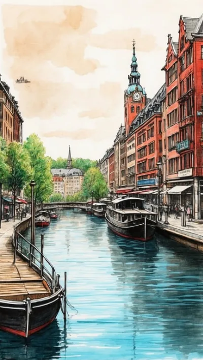 Alsterseen in Hamburg
