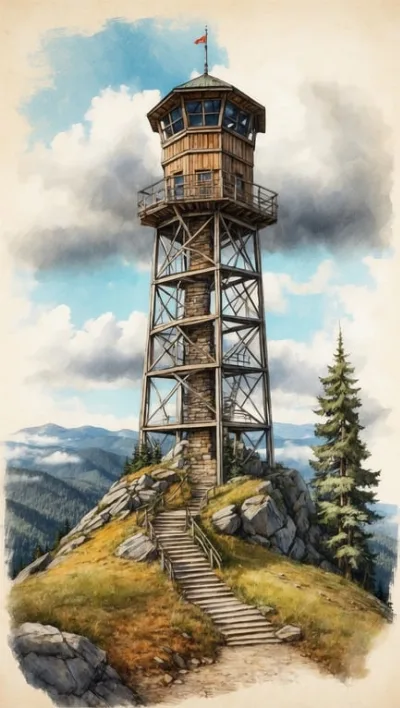 Aussichtsturm auf dem Lusen