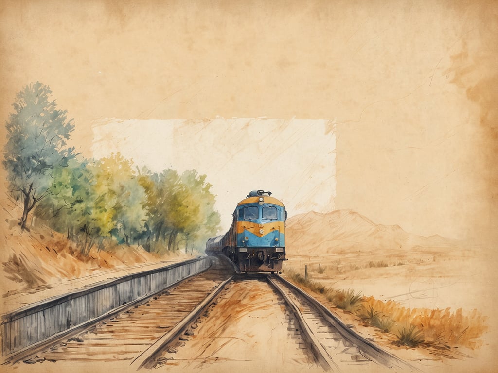 Auf dem Bild ist eine Aquarellzeichnung eines Zuges zu sehen, der entlang von Schienen fährt, umgeben von einer Landschaft mit Bäumen und Bergen im Hintergrund. Die Farben sind sanft und wirken nostalgisch.

Wenn es um das Centara Sandy Bay Resort & Spa in Phuket geht, handelt es sich um ein exklusives Resort, das in einer malerischen Bucht liegt und eine entspannende Atmosphäre bietet. Die Unterkunft zeichnet sich durch luxuriöse Villen und Suiten aus, die modern eingerichtet sind und oft einen Blick auf das Meer bieten. Das Resort bietet zahlreiche Annehmlichkeiten, darunter ein Spa, mehrere Restaurants, Schwimmbäder und Zugang zu Wasseraktivitäten. Gästen wird eine breite Palette an Freizeitmöglichkeiten offeriert, um sowohl Erholung als auch Abenteuer zu genießen.