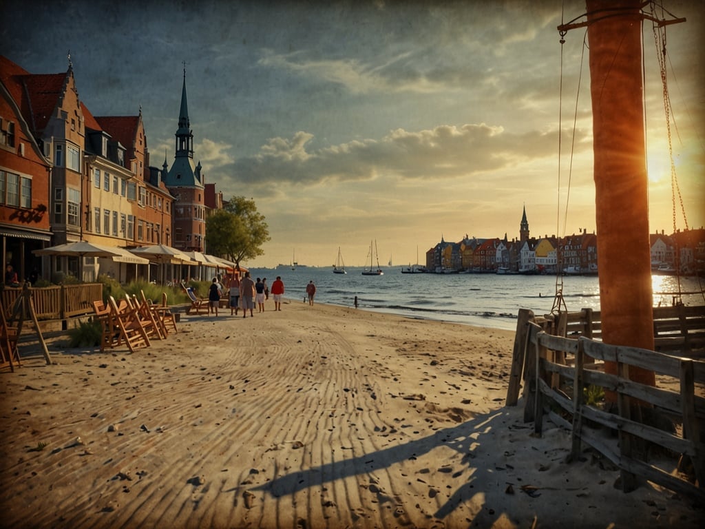Auf dem Bild sieht man eine schöne Küstenlandschaft, die zur Lübecker Bucht gehört. Hier könnten Besucher gemütlich am Strand spazieren gehen, die frische Meeresluft genießen und die Aussicht auf das Wasser bewundern. 

In der Umgebung sind sicherlich zahlreiche Aktivitäten möglich, wie zum Beispiel:

- **Wassersport**: Segeln oder Windsurfen auf der Lübecker Bucht.
- **Radfahren**: Entlang der Küste gibt es viele Radwege, die für Ausflüge genutzt werden können.
- **Strandtage**: Entspannen auf der Liegewiese oder Baden im Meer.
- **Essen gehen**: In den örtlichen Restaurants frisch gefangenen Fisch oder regionale Spezialitäten genießen.
- **Bummeln**: Die charmante Architektur der Häuser entlang der Strandpromenade erkunden. 

Ein wunderbarer Ort für Erholung und Freizeitgestaltung!