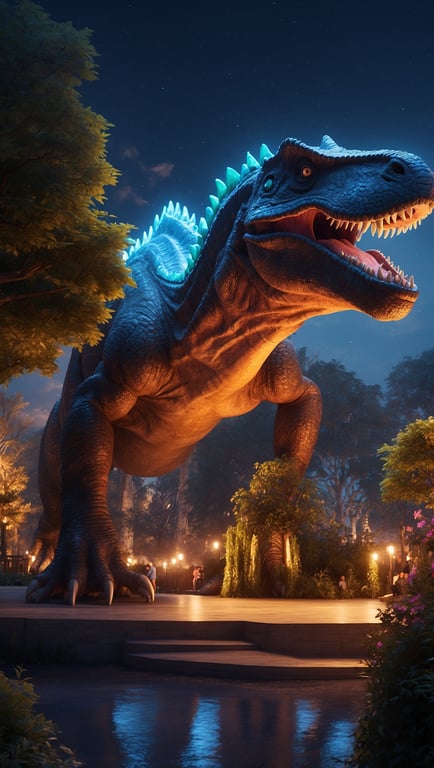 Dino Lights im egapark: Faszinierende Lichtshow für die ganze Familie
