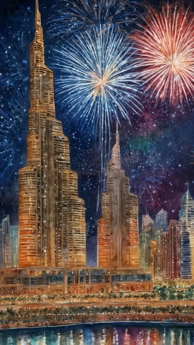 Dubai feiert Silvester mit der atemberaubenden 'Beyond Dreams' Show am Burj Khalifa