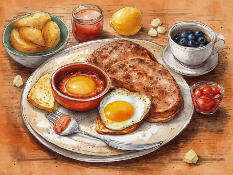 Ein typisches englisches Frühstück