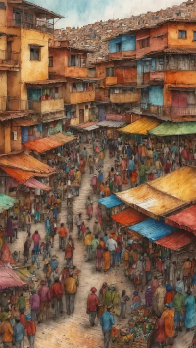El Alto: Märkte und Panoramablick hoch über La Paz