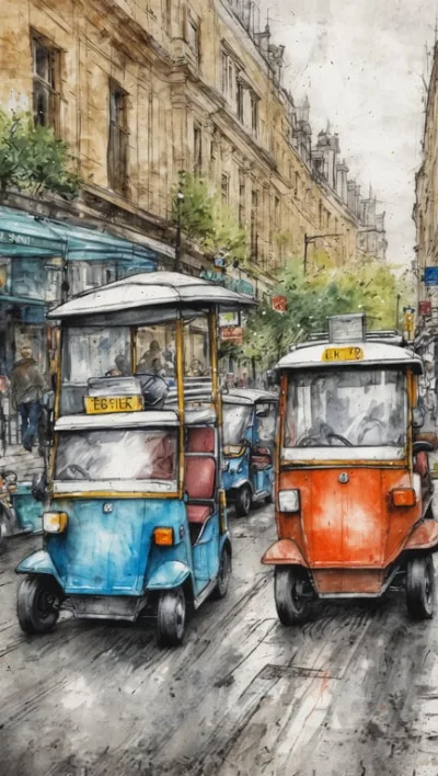 Elektrische Golfcarts erobern Londons Straßen
