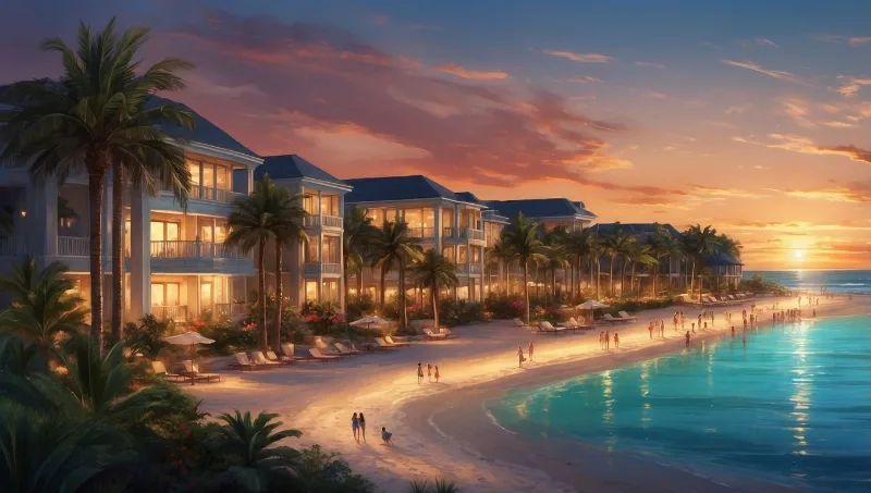 Entdecke das paradiesische neue Resort am Strand von Florida