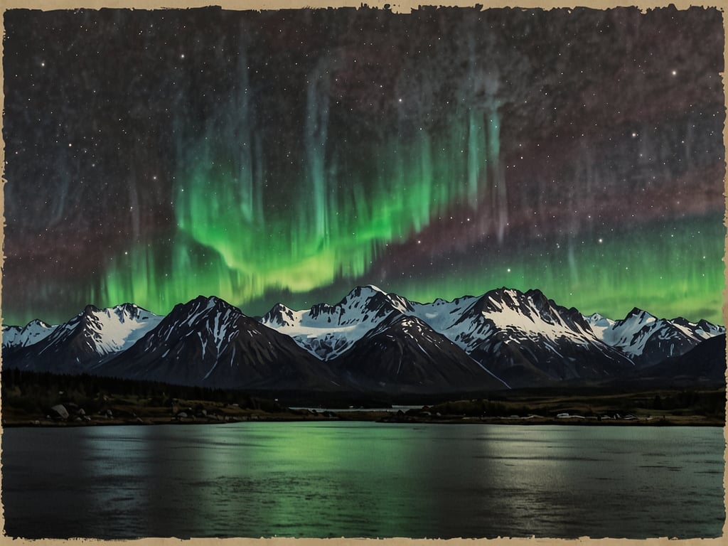 Auf dem Bild sind die beeindruckenden Nordlichter zu sehen, die den Himmel in leuchtenden Grüntönen erhellen. Die Szene zeigt eine malerische Berglandschaft mit schneebedeckten Gipfeln und einem ruhigen Gewässer im Vordergrund, das das Licht der Aurora reflektiert. 

Entdecke die besten Orte für Nordlichter 2025: 

1. **Norwegen** - Orte wie Tromsø und die Lofoten bieten spektakuläre Aussichten auf die Nordlichter.
2. **Island** - Besonders im Thingvellir-Nationalpark und bei Reykjavík sind die Chancen hoch, die Lichter zu sehen.
3. **Schweden** - Abisko Nationalpark gilt als einer der besten Plätze für Nordlichter.
4. **Finnland** - In Lappland, besonders in Rovaniemi, sind die Nordlichter oft sichtbar.
5. **Kanada** - Die Northwest Territories, insbesondere Yellowknife, sind berühmt für ihre Nordlichter-Sichtungen. 

Diese Orte garantieren ein unvergessliches Erlebnis der Naturphänomene!