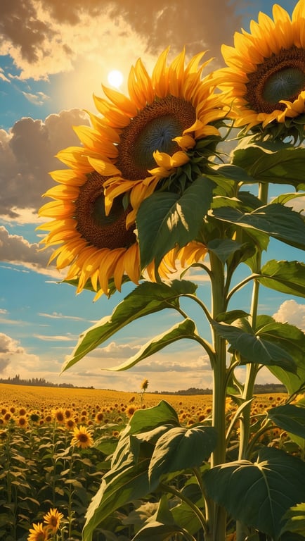Entdecke die blühenden Sonnenblumenfelder in Norddakota 2025