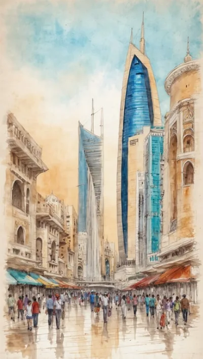 "Entdecke Doha & Abu Dhabi in einer Reise" (56 Zeichen)