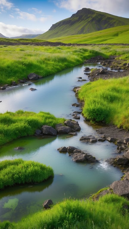 Entdecke Hrunalaug: Islands geheime Thermalquelle im Grünen