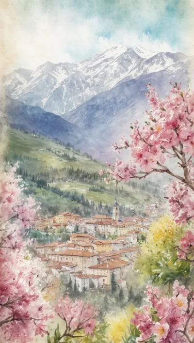 Entdecke Meran im Frühling: Schnee, Blüten und mediterranes Flair