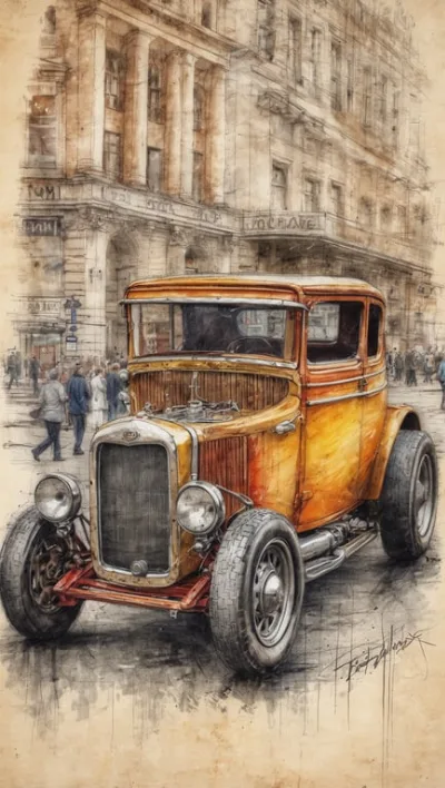 Erkunde Berlin in einem Mini Hot Rod auf eigene Faust