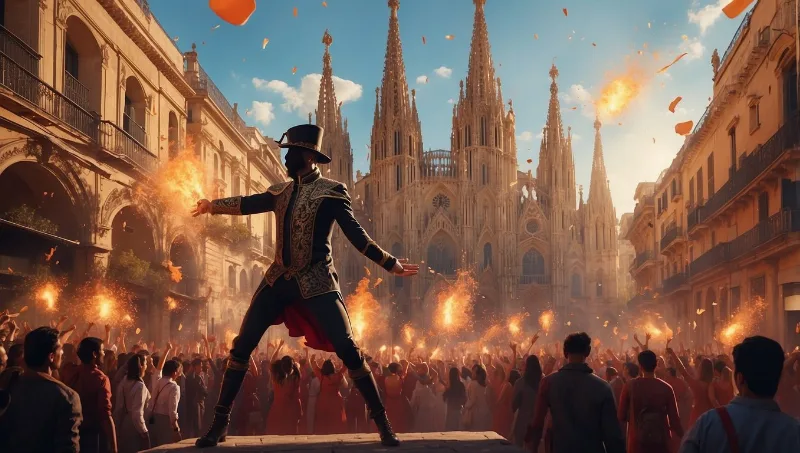 Erlebe Barcelonas feuriges Correfoc – Tanz mit den Teufeln und Funken!