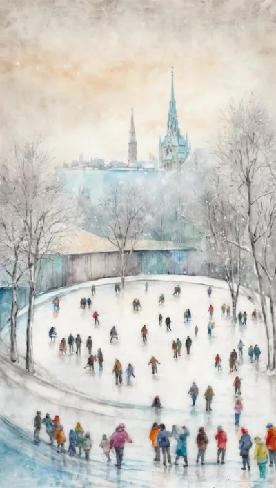 Erlebe das Winter Wonderland in München: Deutschlands erste immersive Eislaufbahn