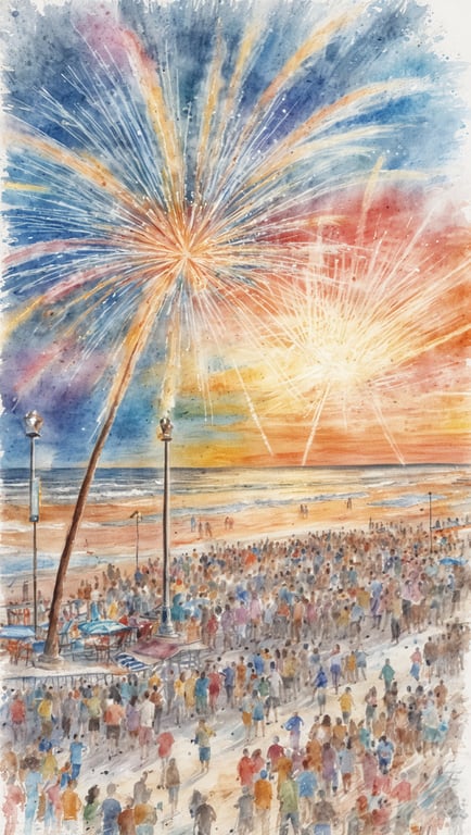 Erlebe den Sommer in Daytona Beach mit Konzerten und Feuerwerken
