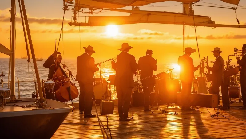 Erlebe Jazz und Segelabenteuer an Bord der Sea Cloud Spirit