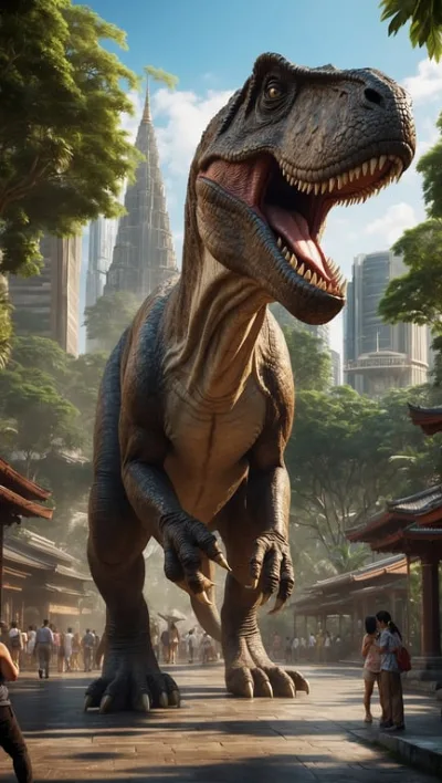 Erlebe Jurassic World in Bangkok: T-Rex hautnah für die ganze Familie!