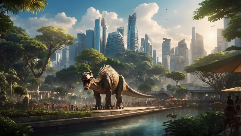 Erlebe Jurassic World in Bangkok: T-Rex hautnah für die ganze Familie!
