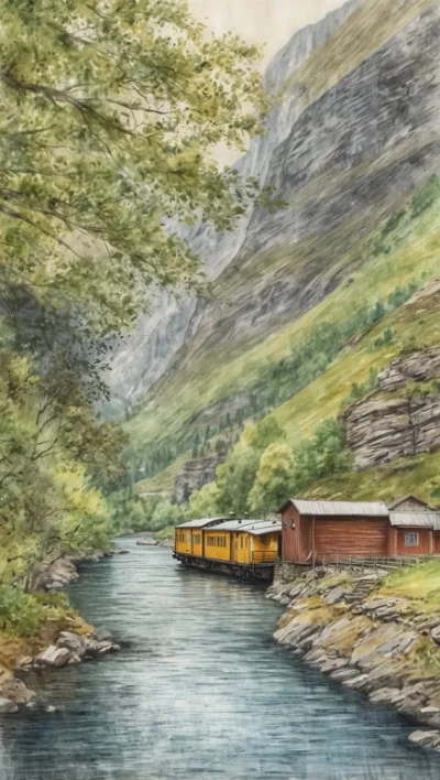 Flåm und die Flåmbahn: Spektakuläre Zugfahrt durch Norwegens Fjorde
