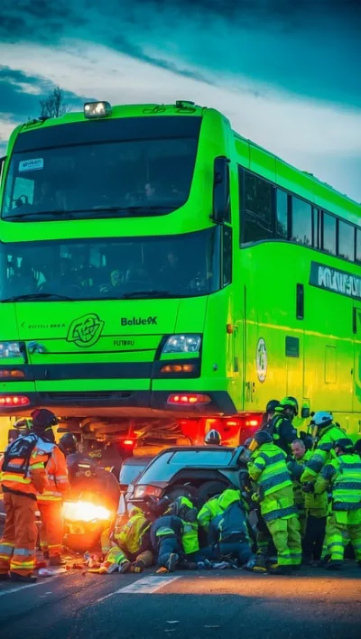 Flixbus kippt auf A19 – 20 Verletzte, einer schwer eingeklemmt