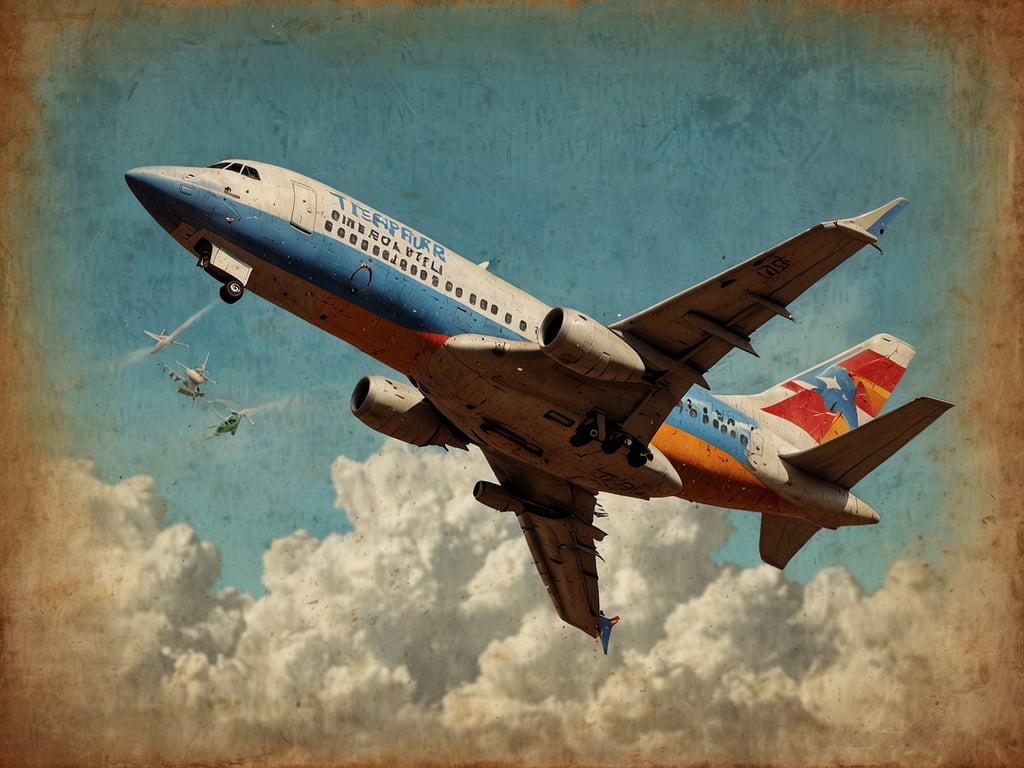 Auf dem Bild ist ein Flugzeug zu sehen, das gerade abhebt oder im Steigflug ist. Um Ihnen einen Eindruck von möglichen Flugangeboten zu vermitteln: 

- **Flüge nach Mallorca**: Genießen Sie die Sonne und traumhafte Strände zu attraktiven Preisen.
- **Städtetrips nach Paris**: Besuchen Sie die Stadt der Lichter mit günstigen Angeboten für Kurzreisen.
- **Langstreckenflüge nach New York**: Erleben Sie die Metropole mit speziellen Angeboten für den Herbst.

Nutzen Sie die frühzeitige Buchung, um die besten Preise zu sichern!
