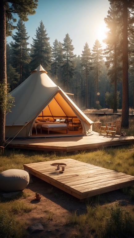 Glamping in der Lüneburger Heide luxuriös campen