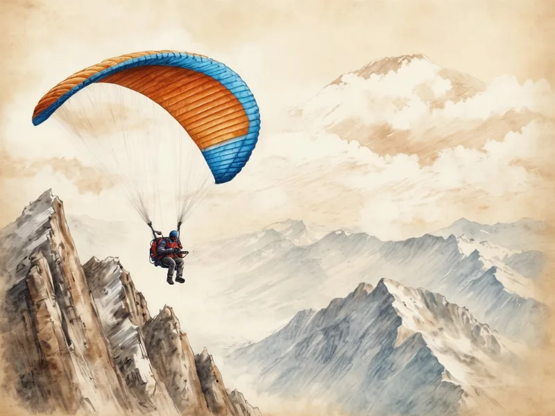 Gleitschirmflieger in China: Atemberaubende Höhenreise über 8.500 Meter