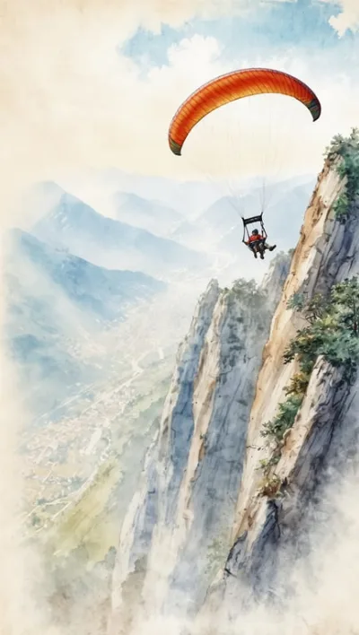 Gleitschirmflieger in China: Atemberaubende Höhenreise über 8.500 Meter