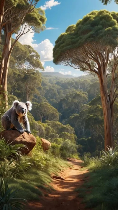 Großer Koala-Nationalpark schützt die Tiere und bringt Tourismus boom