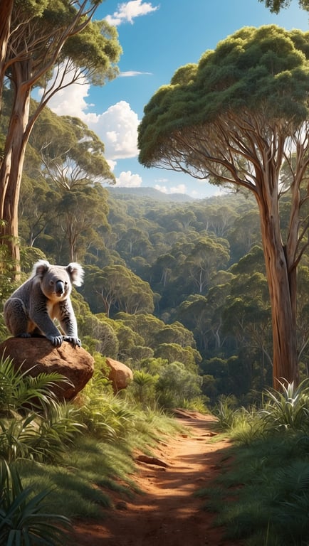 Großer Koala-Nationalpark schützt die Tiere und bringt Tourismus boom
