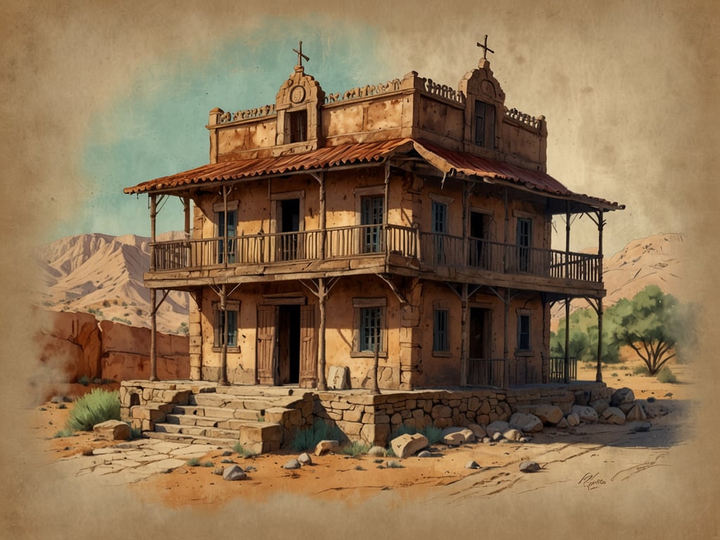 Auf dem Bild ist ein historisches Gebäude zu sehen, das eine Mischung aus kolonialer Architektur und rustikalem Stil zeigt. Es wirkt verlassen und zeigt Anzeichen von Verwitterung, was auf seine lange Geschichte hinweist.

Die Erhaltung solcher kulturellen Stätten ist von großer Bedeutung, da sie nicht nur historische Informationen bewahren, sondern auch zur Identität und zum kulturellen Erbe einer Region beitragen. Wenn wir in die Zukunft blicken, ist es entscheidend, dass wir Strategien entwickeln, um diese Stätten zu schützen und zu restaurieren, damit kommende Generationen die kulturelle Vielfalt und die Geschichten, die diese Gebäude erzählen, erleben können. Dies kann durch Fördermittel, Community-Engagement und Bildungsprogramme geschehen, die das Bewusstsein für die kulturelle Bedeutung solcher Stätten schärfen.
