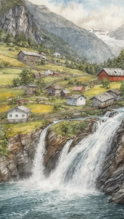 Hardangerfjord: Obstplantagen und der wunderschöne Steinsdalsfossen-Wasserfall