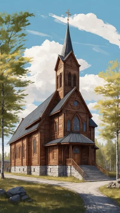 Kirunas historische Holzkirche zieht langsam zu neuem Zuhause um