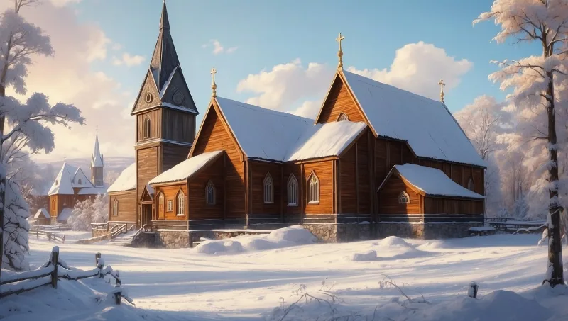 Kirunas historische Holzkirche zieht langsam zu neuem Zuhause um