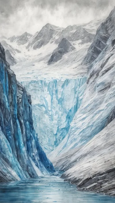 Øksfjord Gletscher: Beeindruckender Gletscher, der ins Meer fließt