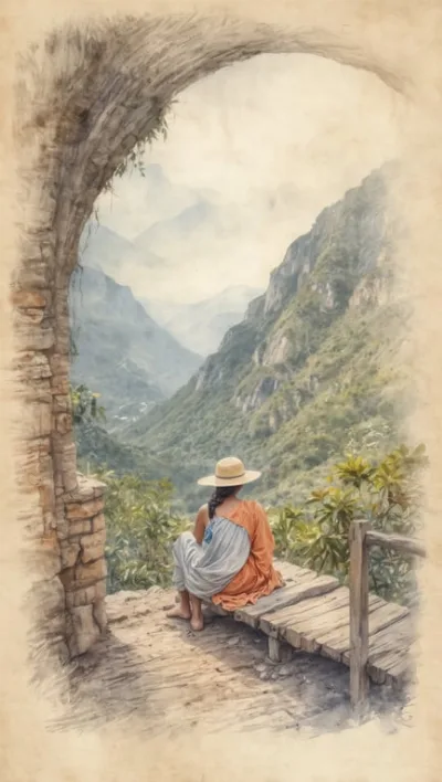 La India Dormida: Mystischer Berg in El Valle mit Blick auf die liegende Frau