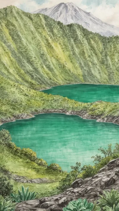 La Laguna de Alegría: Ein smaragdgrüner Kratersee im Hochland