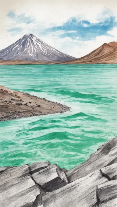 Laguna Verde: Smaragdgrünes Wasser mit Blick auf den Licancabur-Vulkan