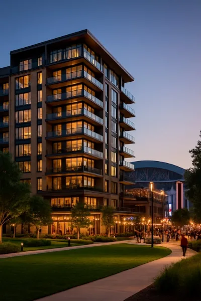 Luxuswohnen im Arlington Entertainment District: One Rangers Way