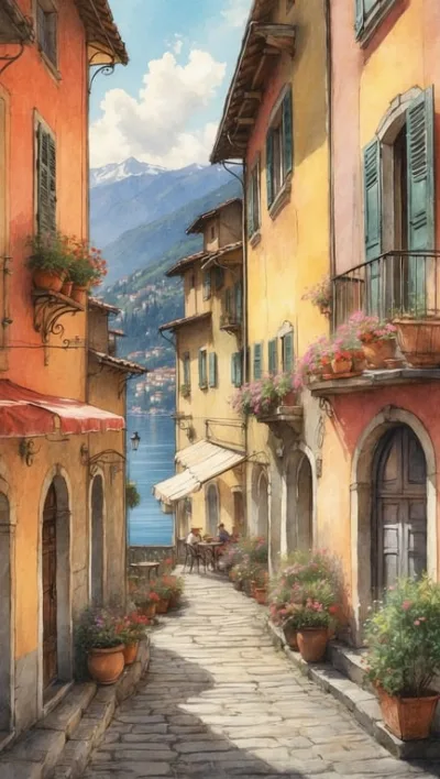 Malerisches Dorfleben in Cannero Riviera, am Herz des Lago Maggiore