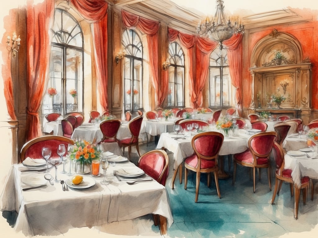 Auf dem Bild ist ein elegantes Restaurant zu sehen, das eine stilvolle Atmosphäre ausstrahlt. Die Tische sind mit weißen Tischdecken bedeckt und geschmackvoll eingedeckt, wobei Blumenarrangements und Gläser auf den Tischen stehen. 

In San Pedro de Alcántara gibt es zahlreiche kulinarische Erlebnisse, die man in einem solch ansprechenden Ambiente genießen könnte. Die Stadt ist bekannt für ihre ausgezeichneten Restaurants, die sowohl traditionelle spanische Gerichte als auch internationale Küche anbieten. Frische Meeresfrüchte, tapas und lokale Weine sind Highlights, die man bei einem Besuch in einem der feinen Lokale der Gegend probieren sollte. Ein Abendessen in einem solch eleganten Restaurant könnte ein unvergessliches Erlebnis sein, geprägt von hochwertigem Essen und einer einladenden Atmosphäre.